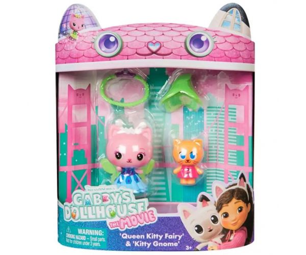 Gabi babaháza mozi - Queen Kitty Fairy És Kitty Gnome 2-es figura csomag - Spin Master