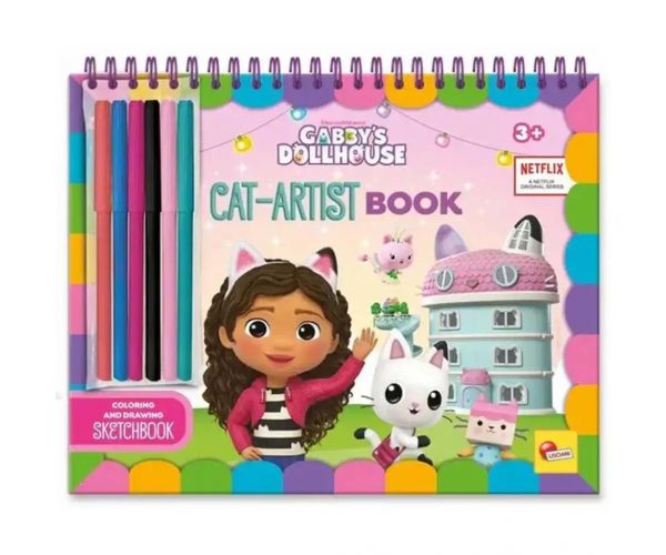 Gabi babaháza Cat-Artist színező könyv - Lisciani