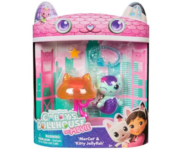 Gabi babaháza mozi - Mercat És Kitty Jellyfish 2-es figura csomag - Spin Master