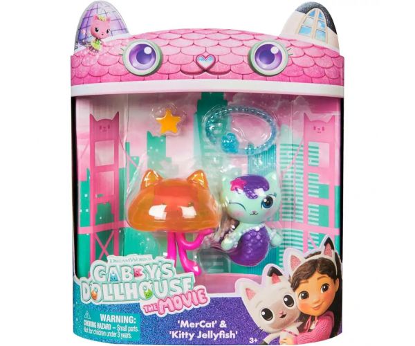 Gabi babaháza Mozi: 2-es figura csomag Aquaroom - MerCat és Kitty Jellyfish - Spin Master