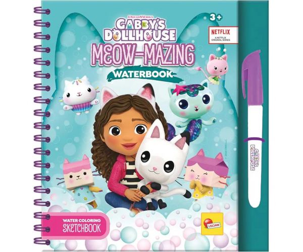 Gabi babaháza Meow-Mazing vízzel festhető színezőkönyv - Lisciani