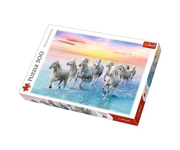 Galopirajući bijeli konji - puzzle 500kom - Trefl