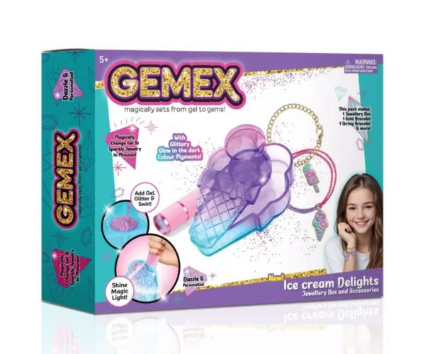 Gemex: Gélből drágakő jégkrém ékszerkészítő szett