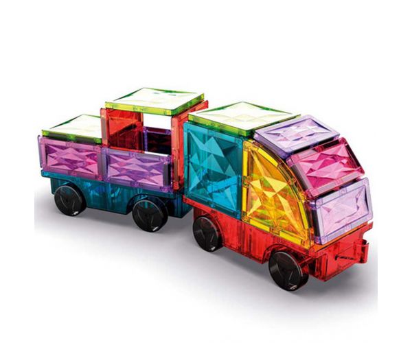 Geomag: Magnetic Tiles Gems vozila magnetske kocke, set od 24 komada