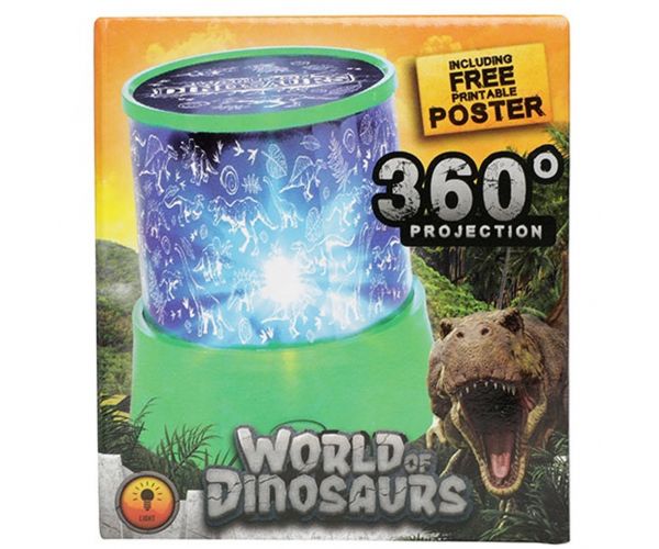 Glow N Fun projektorska lampa s uzorkom dinosaura