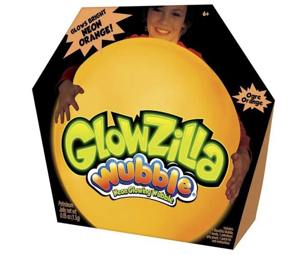 Glowzilla Wubble svjetleća mjehurić lopta neon narančaste boje 75 cm