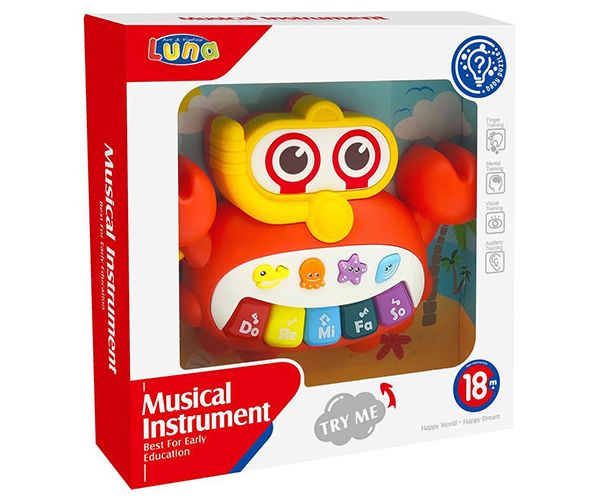 Glazbeni instrument za bebe sintetizator u obliku raka