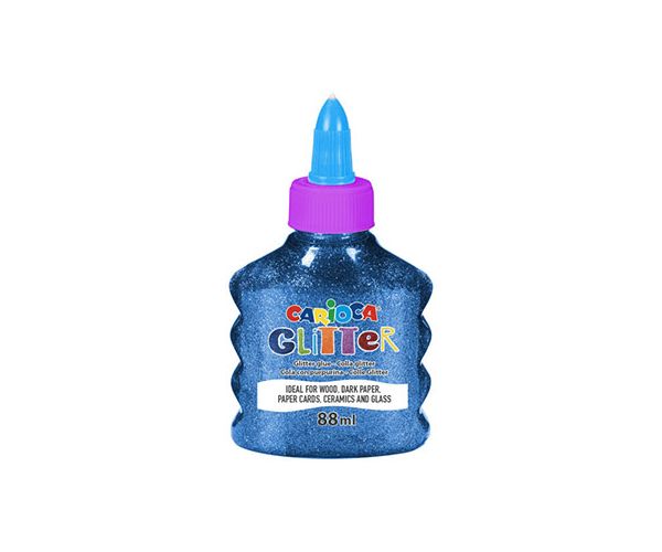 Glitter tekuće spark plavo ljepilo 88ml - Carioca