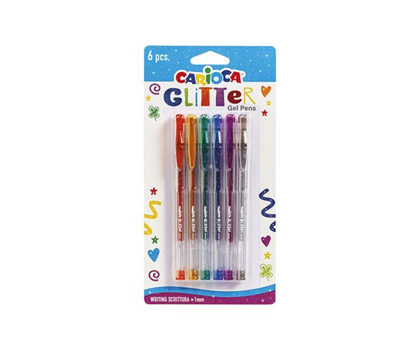 Glitter žele olovka set od 6 komada - Carioca
