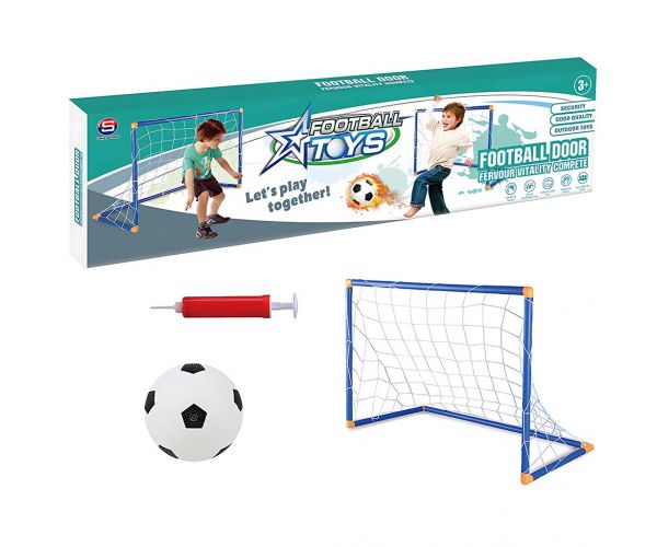 GoalBuddies: Set nogometnih golova s loptom i pumpom 60x41x30cm