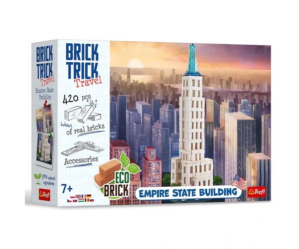 Brick Trick Téglából építünk: Empire State Building XL építőjáték - Trefl