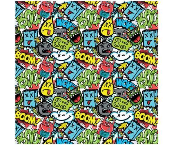 Green BOOM mintás csomagolópapír 100x70cm