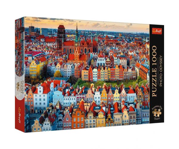 Gdańsk városa Lengyelország 1000db-os prémium puzzle - Trefl