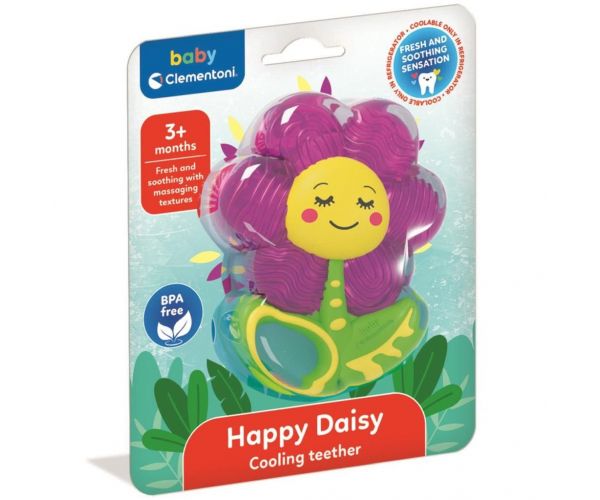 Happy Daisy virágos hűsítő rágóka - Clementoni Baby