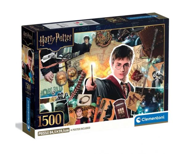 Harry Potter - A varázsvilág relikviái 1500db-os compact puzzle - Clementoni