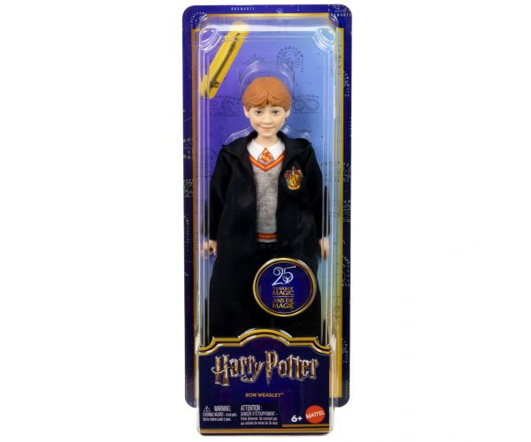 Harry Potter: Ron Weasley baba talárban varázspálcával - Mattel
