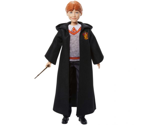 Harry Potter: Ron Weasley lutka u ogrtaču s čarobnim štapićem - Mattel