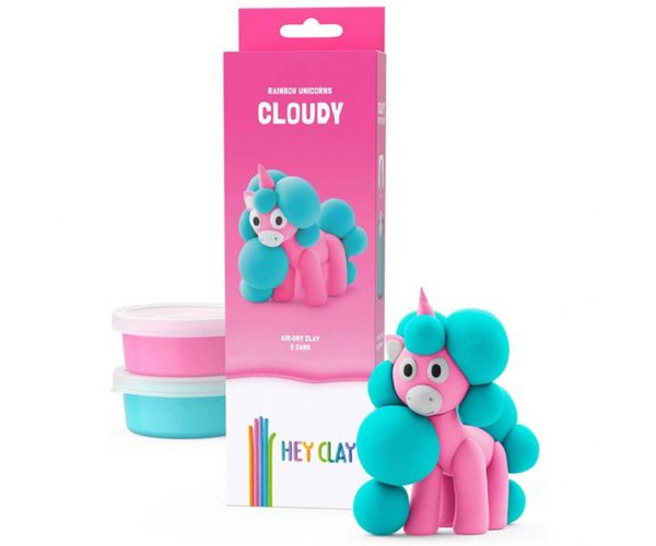 Hej Clay: Mekani ružičasti jednorog figura set za modeliranje