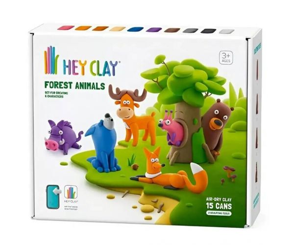 Hey Clay: Nagy gyurmaszett telefonos applikációval - Erdei állatok