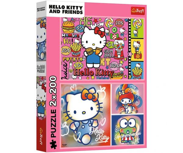 Hello Kitty és barátai 2x200-as puzzle - Trefl