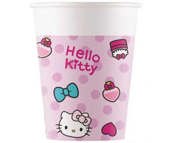 Hello Kitty set od 8 papirnatih čaša 200ml
