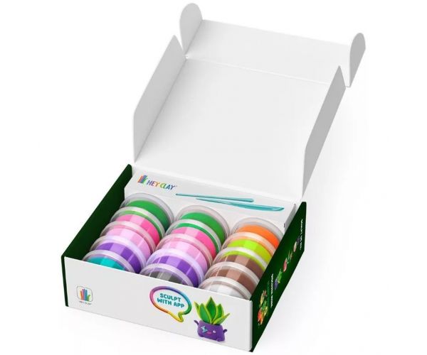 Hey Clay: Plant Folks set za modeliranje s figuricama biljaka – set od 15 dijelova