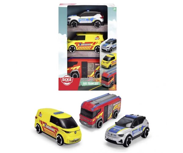 Vészhelyzeti járművek 3db-os szett - Dickie Toys