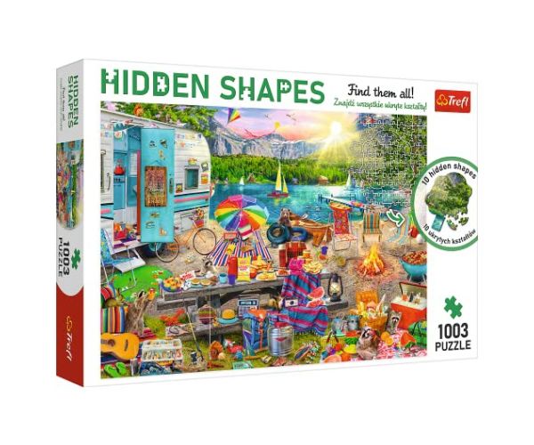 Hidden Shapes: Putovanje kamp kućicom puzzle 1000 kom  - Trefl