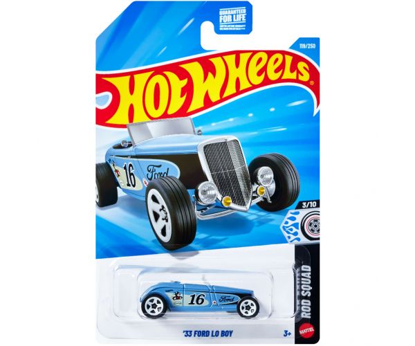 Hot Wheels: ’33 Ford Lo Boy kisautó 1/64 – Mattel