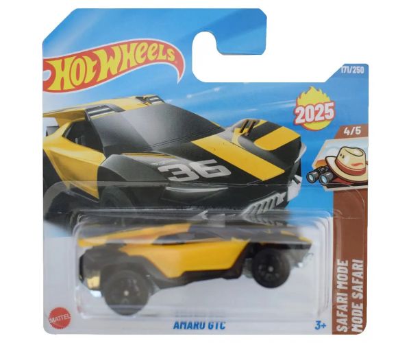Hot Wheels: Amaru GTC sárga kisautó 1/64 - Mattel