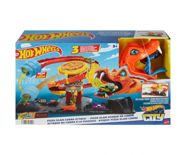 Hot Wheels City: Kobratámadás a pizzériában pálya szett - Mattel