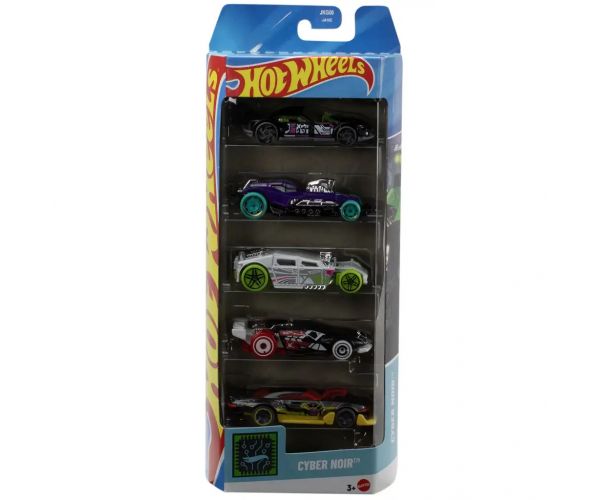 Hot Wheels: Cyber Noir 5 db-os kisautó szett 1/64 – Mattel