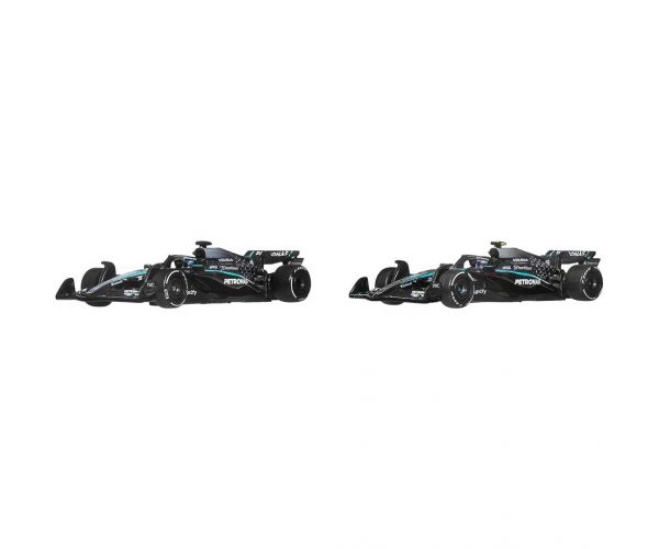 Hot Wheels F1 mali autići, set od 2 - Mercedes: Antonelli + Russell - Mattel