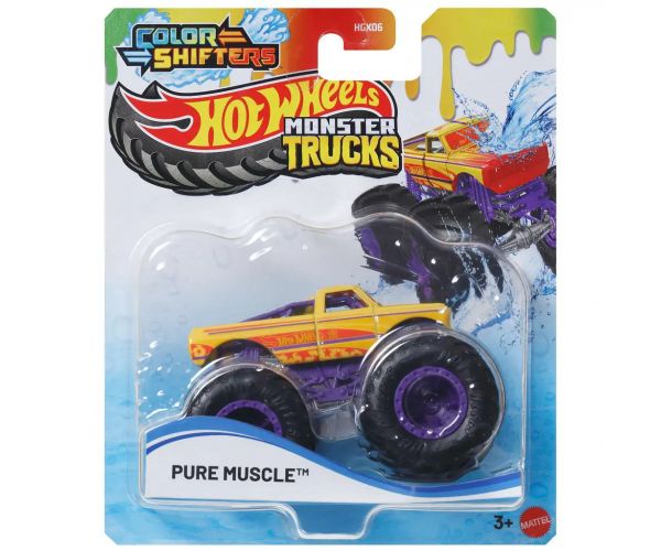 Hot Wheels Monster Truck: Pure Muscle színváltós kisautó 1/64 - Mattel