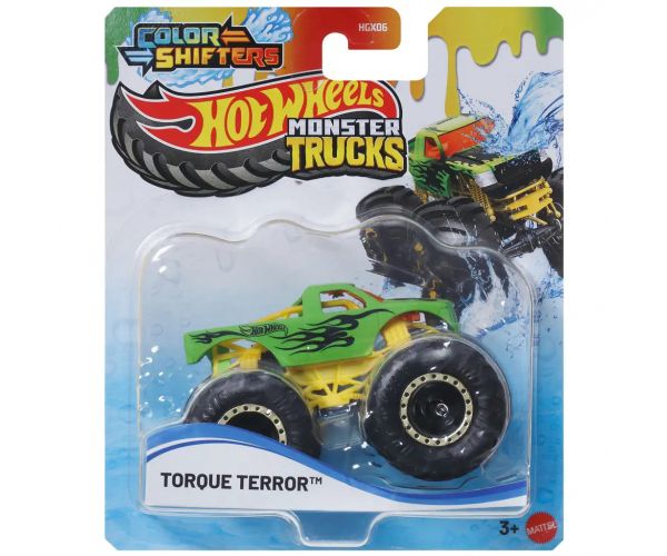 Hot Wheels Monster Truck: Torque Terror színváltós kisautó 1/64 - Mattel