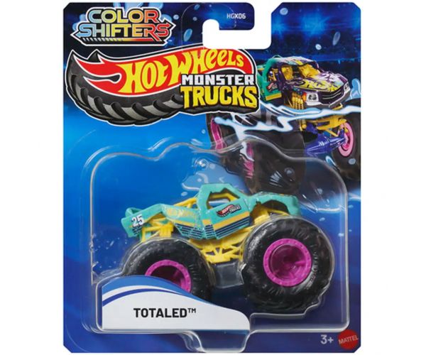 Hot Wheels Monster Truck: Totaled színváltós kisautó 1/64 - Mattel