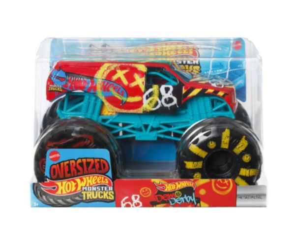 Hot Wheels Monster Trucks Oversized: Demo Derby 1/24 automodell – Mattel