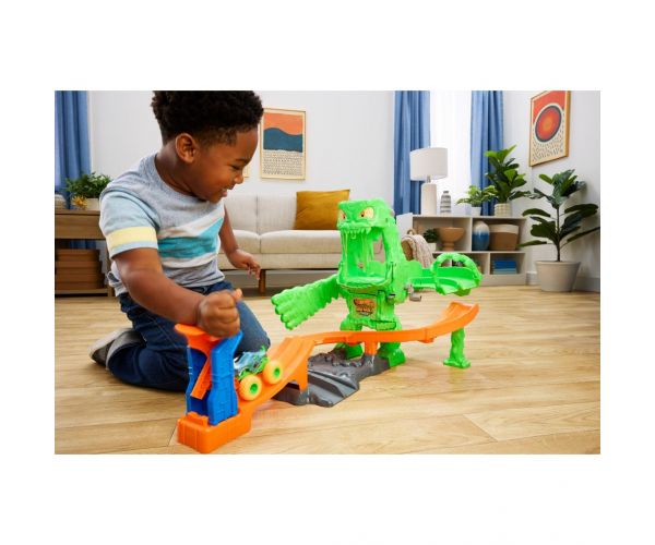 Hot Wheels Monster Trucks Slime-čudovište Kaos komplet staze - Mattel