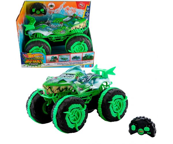 Hot Wheels Monster Trucks amfibijski s daljinskim upravljanjem Great Bite 1:15 - Mattel