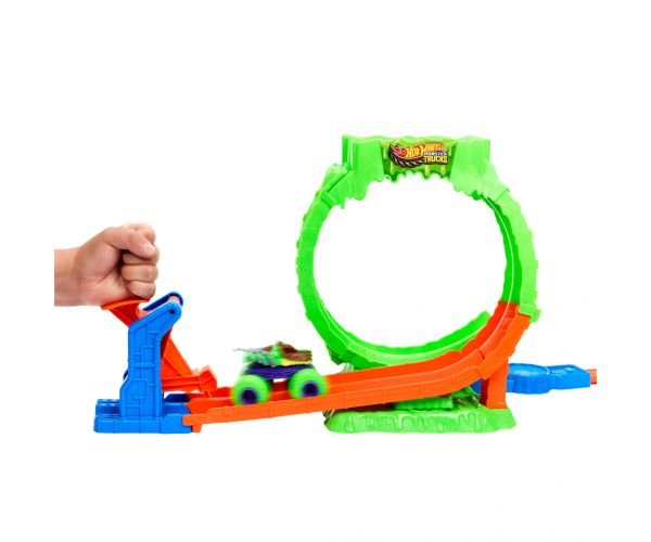 Hot Wheels Monster Trucks komplet staze Slajm-petlja – Mattel
