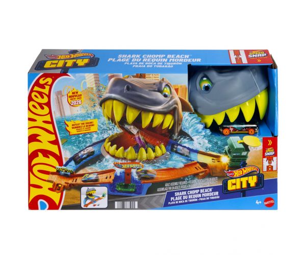 Hot Wheels: Cápatámadás pályaszett kisautóval - Mattel