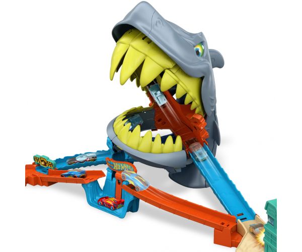 Hot Wheels: Napad morskog psa - set staze s autićem - Mattel