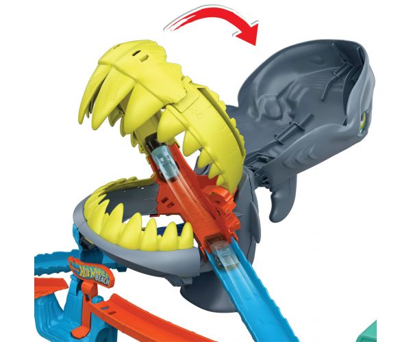 Hot Wheels: Napad morskog psa - set staze s autićem - Mattel