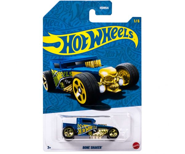 Hot Wheels Pearl & Chrome: Bone Shaker kisautó 1/64 - Mattel