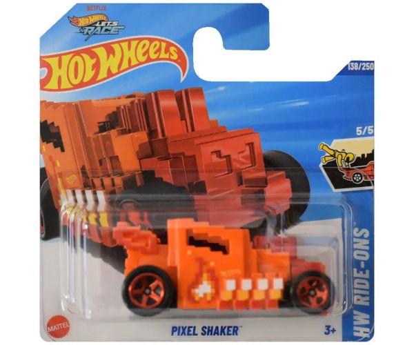 Hot Wheels: Pixel Shaker narancssárga kisautó 1/64 - Mattel