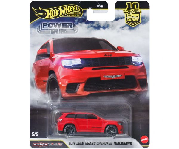 Hot Wheels Premium: Cool-túra 2019 Jeep Grand Cherokee Trackhawk kisautó 1/64 - Mattel