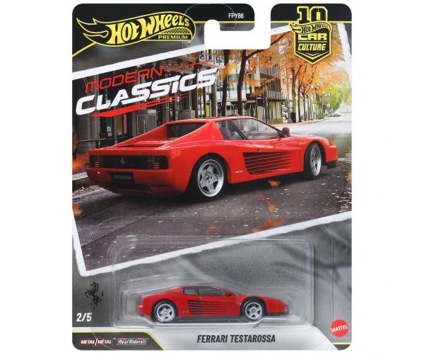 Hot Wheels Premium: Cool-túra Ferrari Testarossa kisautó 1/64 - Mattel