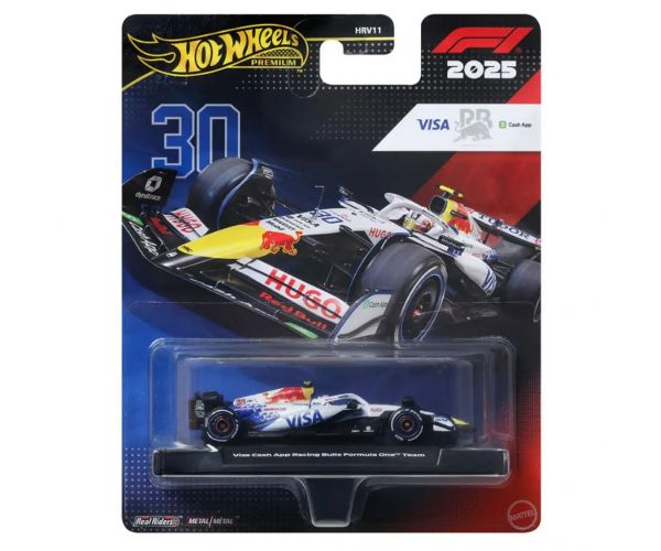 Hot Wheels Premium: Visa Cash App Racing Bulls Formula 1 team No.:30 kisautó 1/64 - Mattel