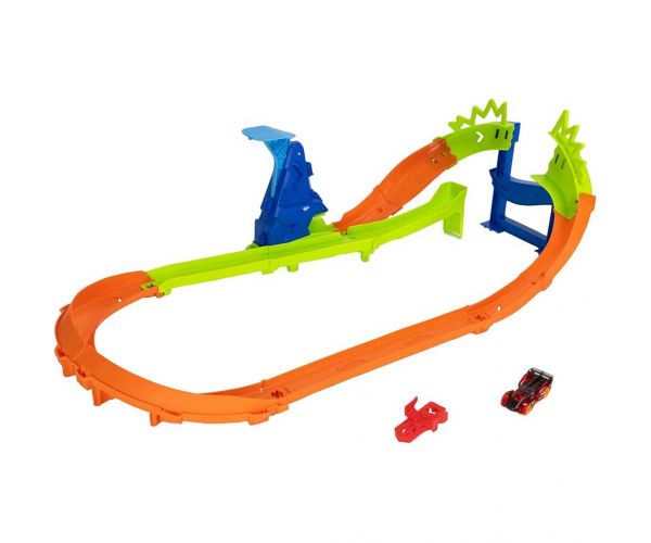 Hot Wheels: Prvenstveni setovi staza - Krug utrke s rampom - Mattel
