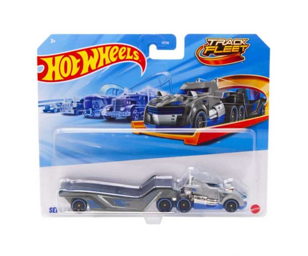Hot Wheels: Semi Twin Mill szürke szállítóautó 1/64 – Mattel